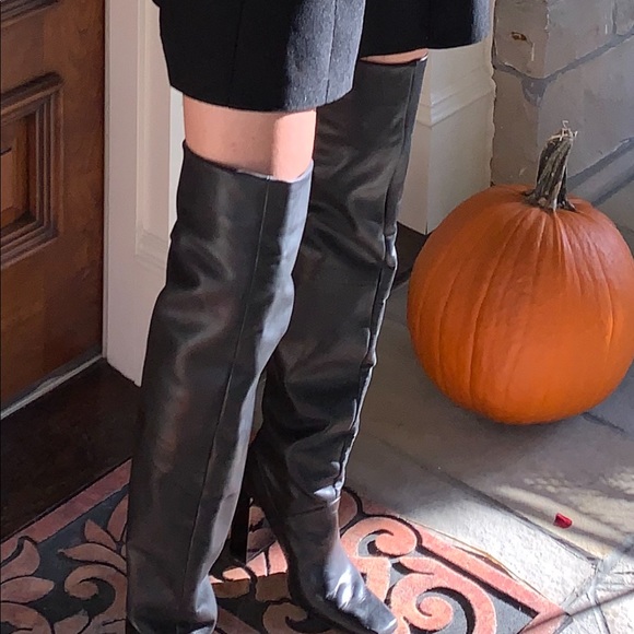 ZARA OVER THE KNEE BOOTS - Picture 2 of 2